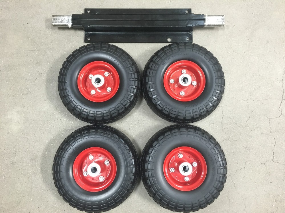 Wheel Kit for Honda Generator EU3000is - SOLID NEVER FLAT TIRES - All Terrain!!