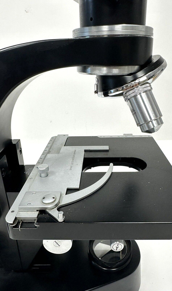 Vintage Leitz Wetzlar Binocular Microscope with Case