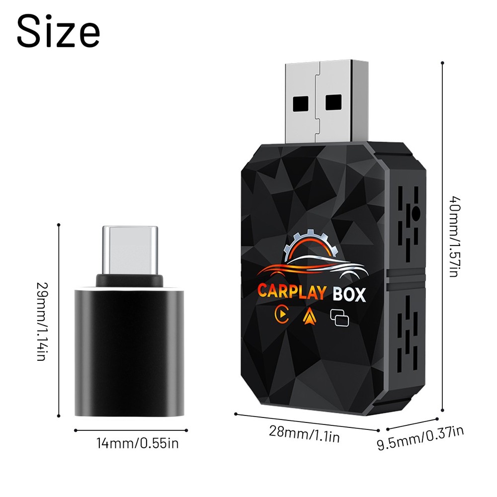 4 in 1 Carplay Android Auto Mirror Link Adapter Wireless Car Usb Mirror Link