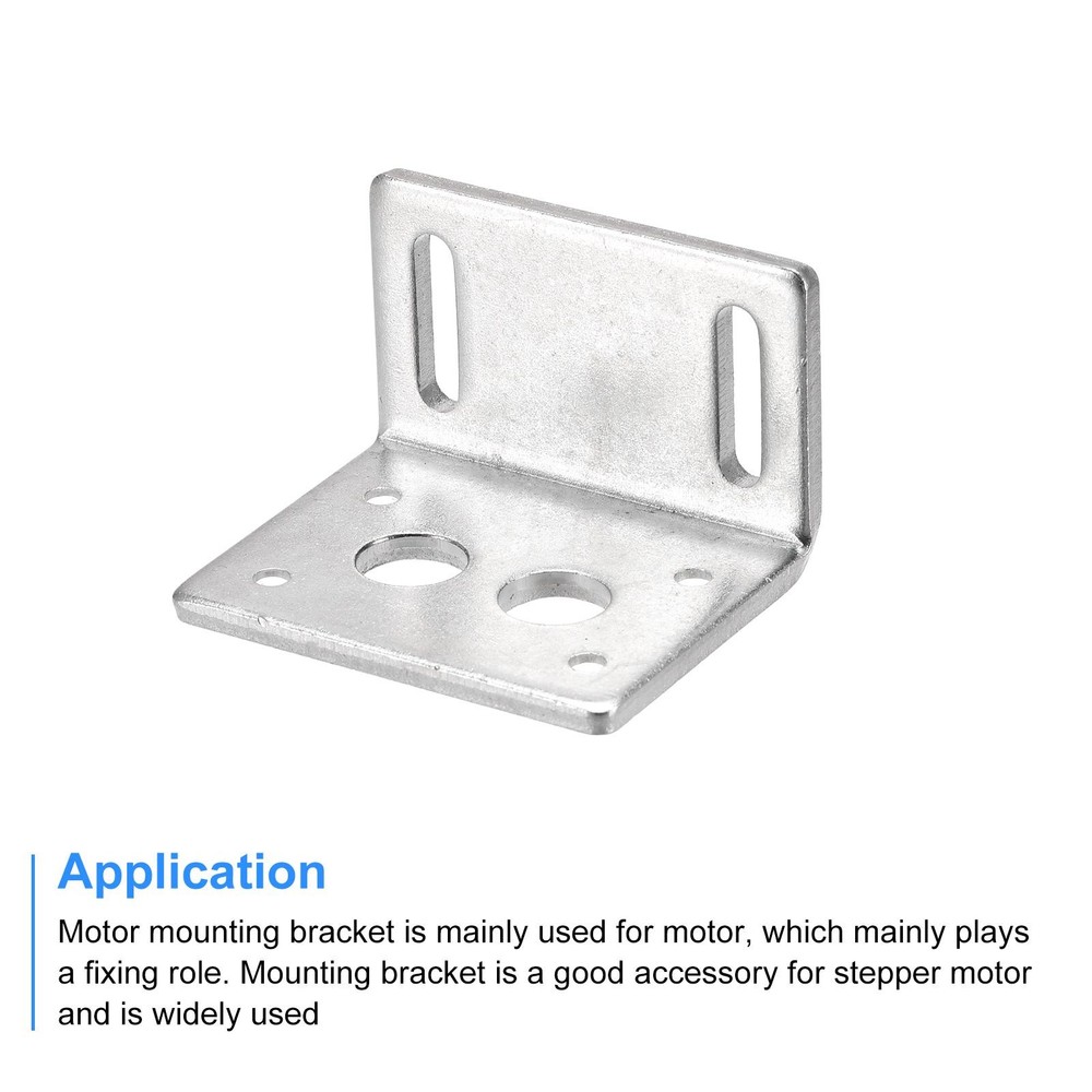 Motor bracket motor mounting bracket support 30x46x38mm silver 2pcs