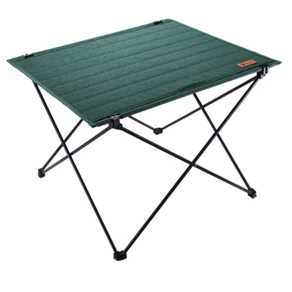 VILLEY Folding Camping Table Portable Beach Table With Aluminum Panel Large Size
