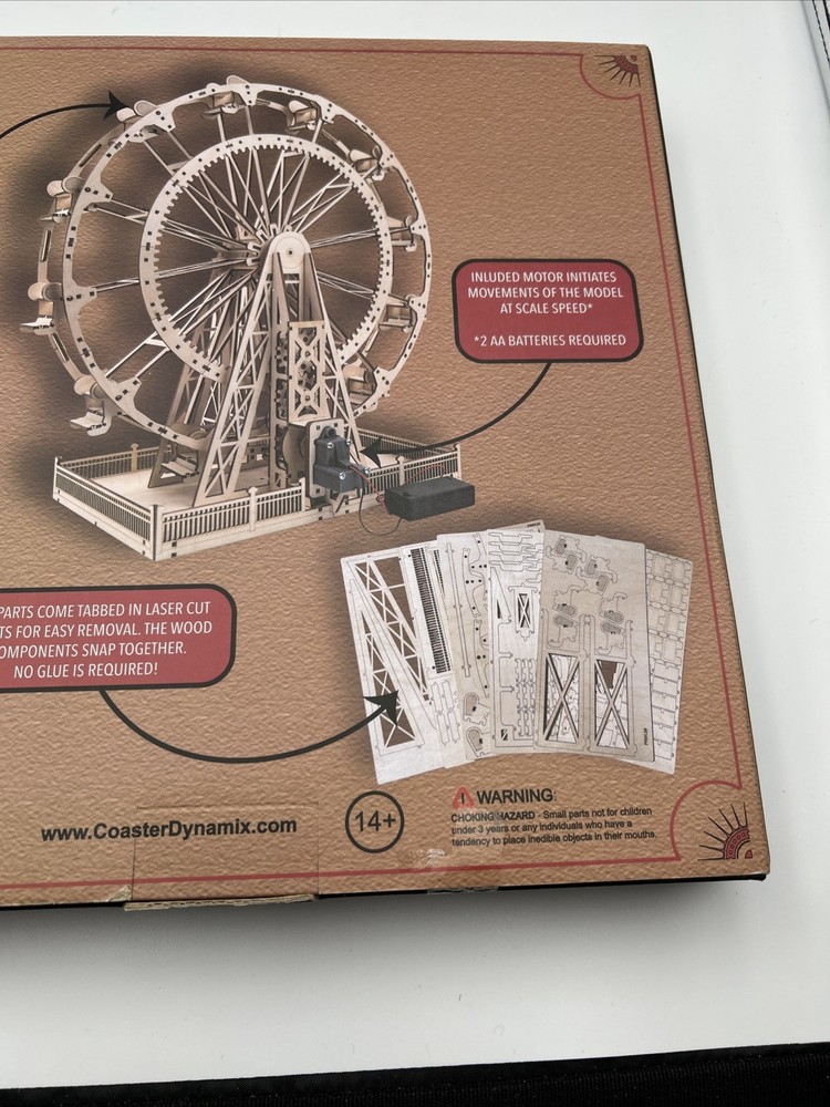CoasterDynamics Ferris Wheel Model Kit - Electric Motorized