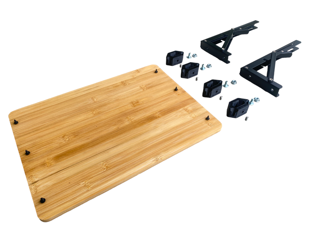 FLEX Stack Pack, Quick Detaching/Folding Bamboo Table