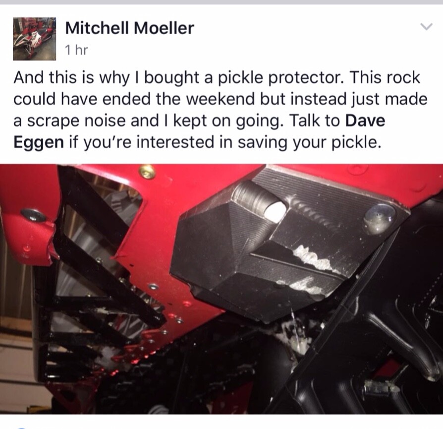 Arctic Cat & Yamaha Snowmobile Billet Chain case guard pickle protector