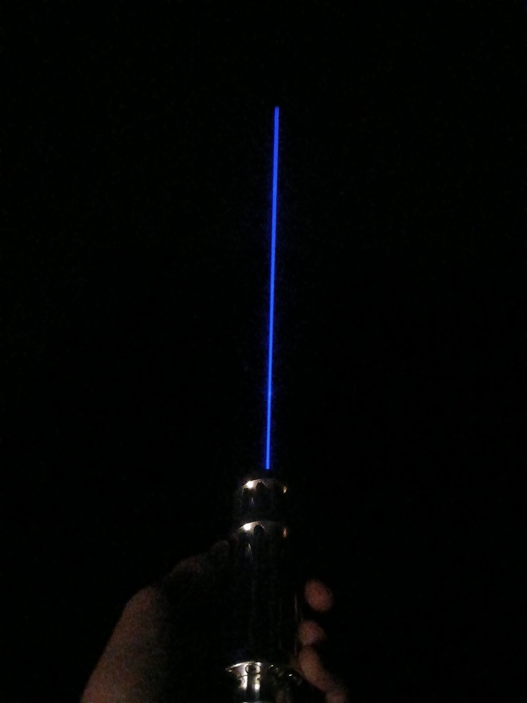 5 Watt High Power Blue Burning Laser Pointer Adjustable Visible Beam Dot Light