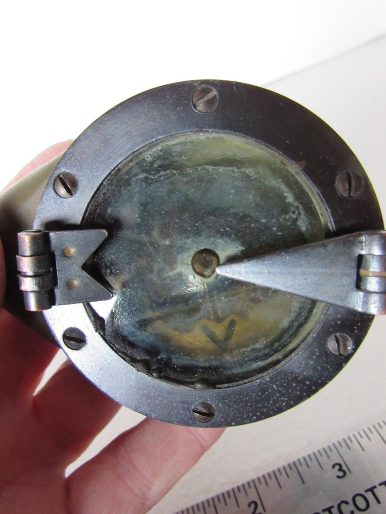 Vintage RARE Marching Compass MarkVII Model E U.S.E.D Sperrygyroscope Co NY