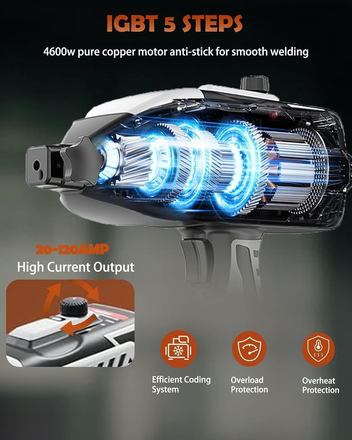 Saker Portable Electric Welding Machine,110V Portable Welder Handheld with IG