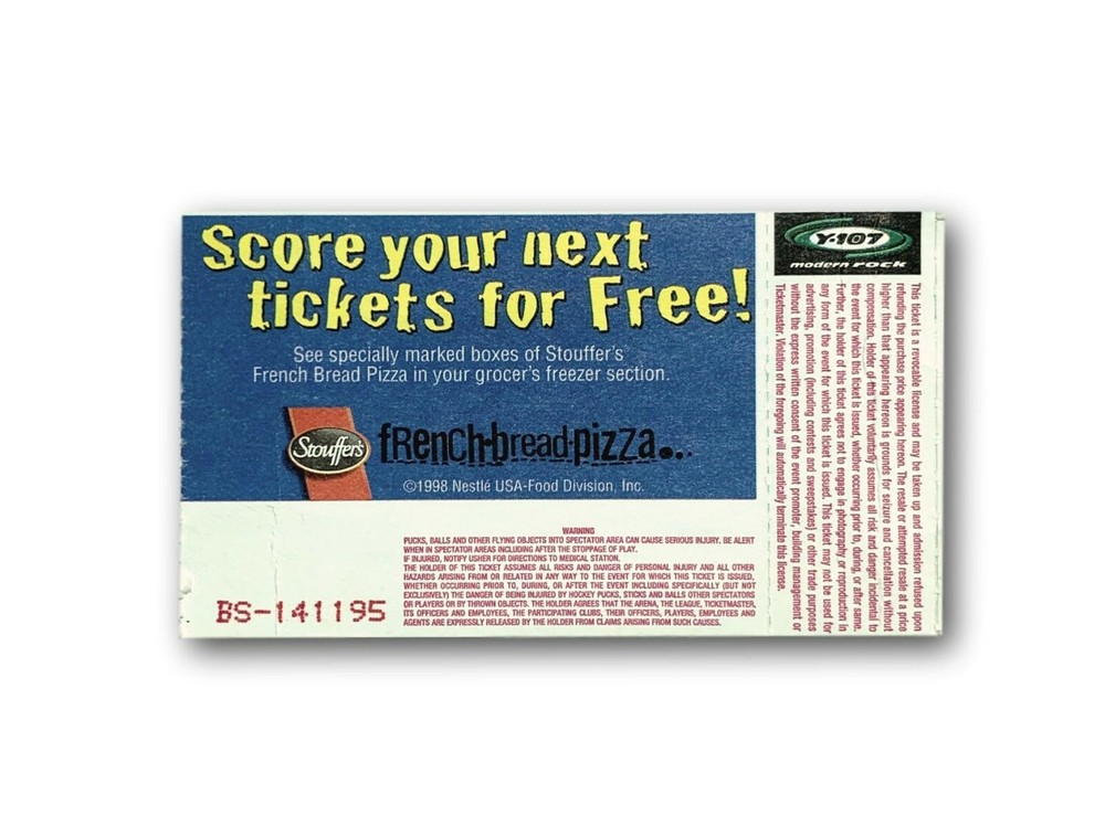 Bob Dylan Authentic 1998 Concert Ticket Pass Band Tour Mitchell Morrison