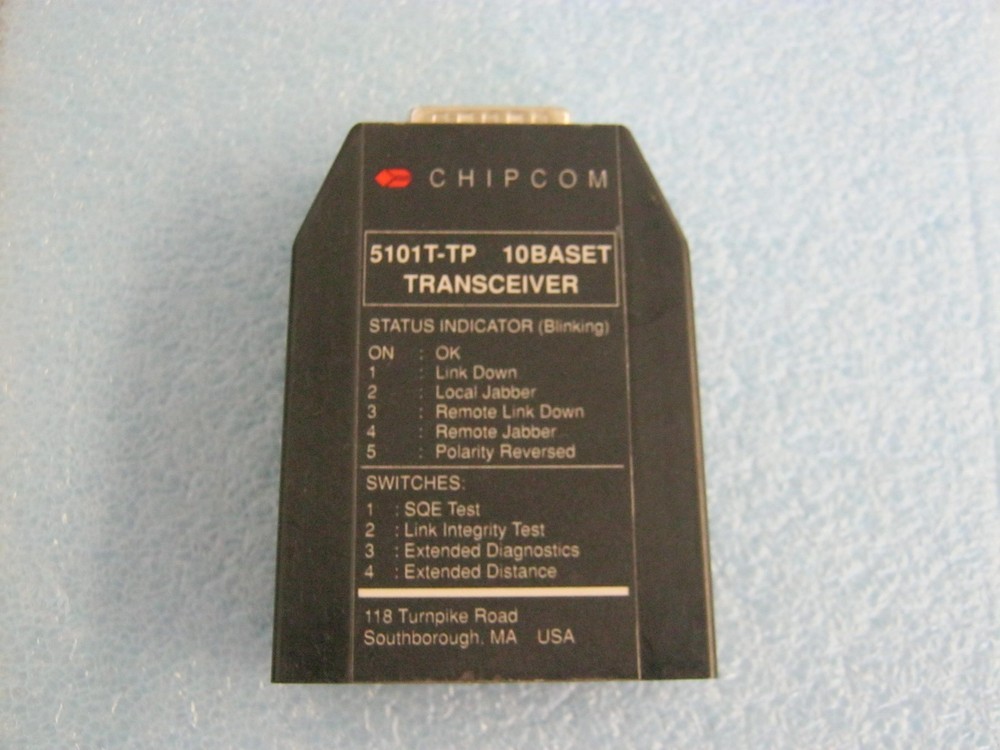 Chipcom Model: 5101T-TP Transceiver. 10Base-T