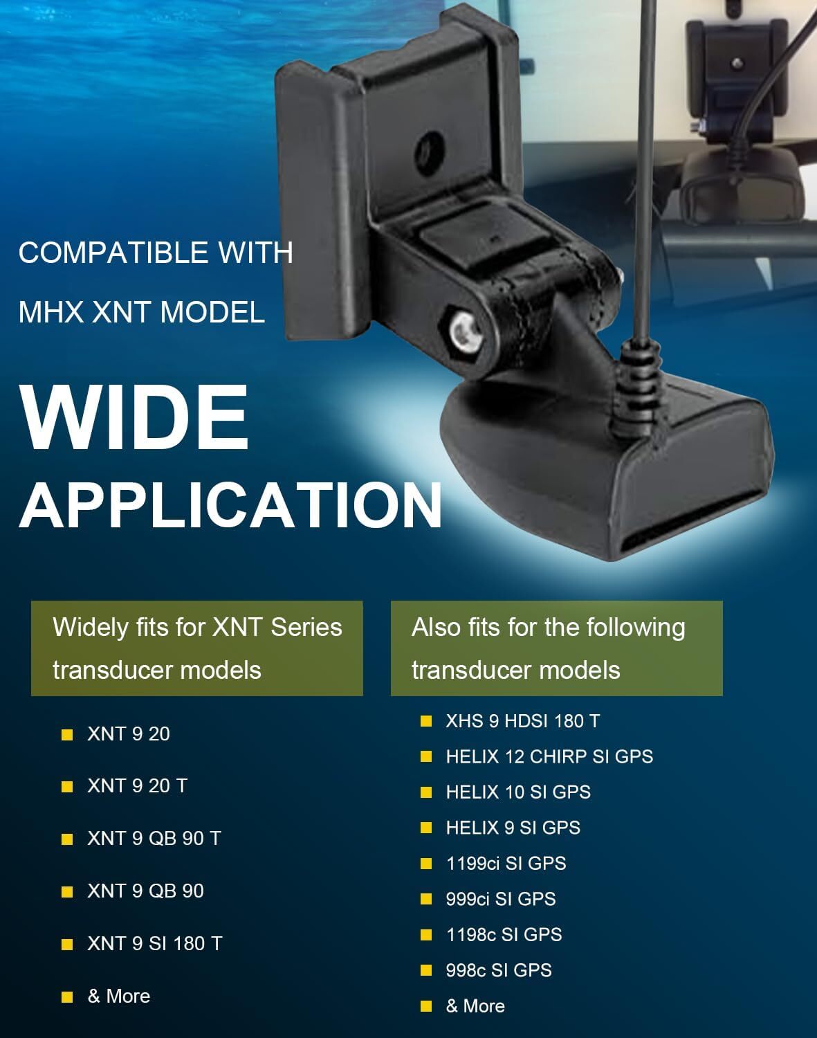 For Humminbird 740093-1 Transducer Mount MHX XNT Hardware Transom Mount Bracket-