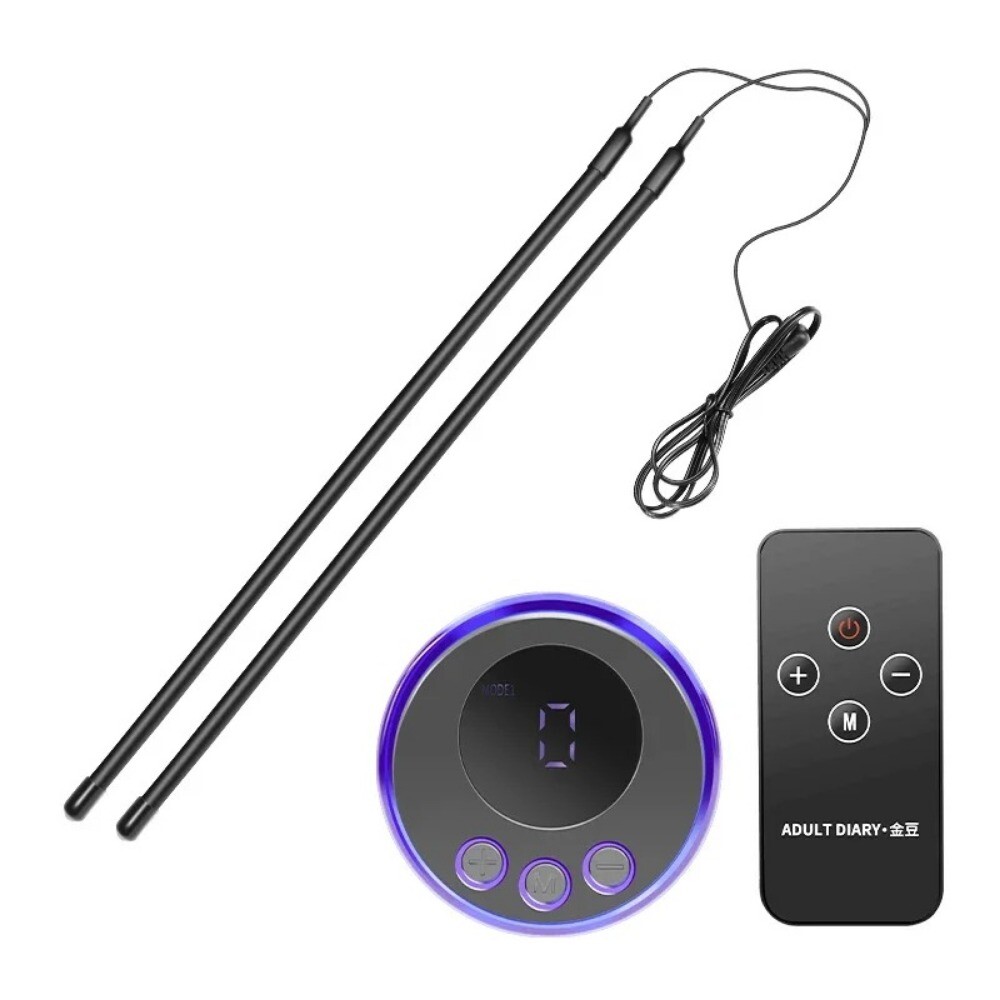 Electric Penis-Stretcher Enhancer-Ball-Scrotum-Ring-Delay-Ejaculation Men Remote