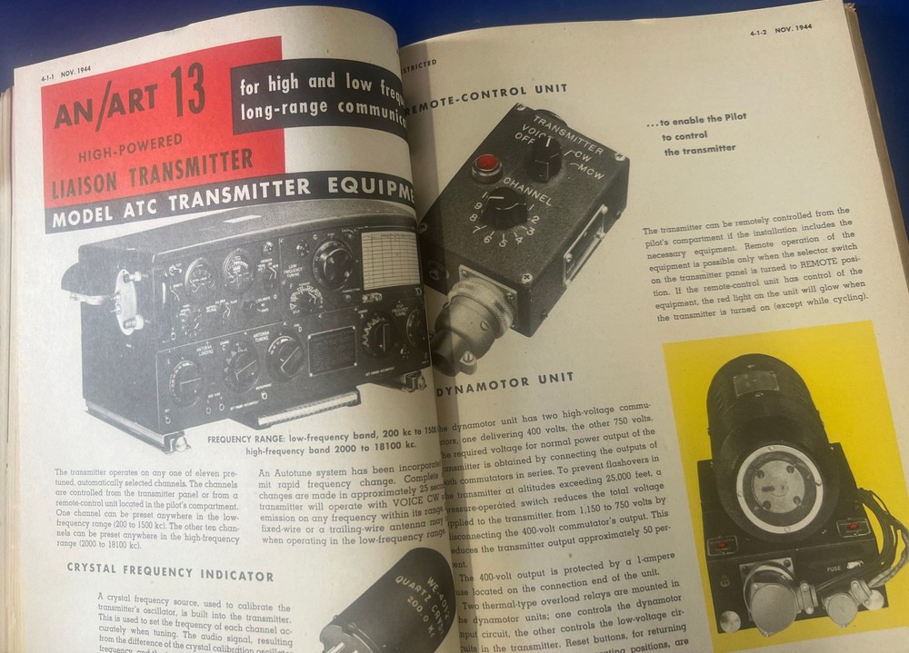 USAAF RADIO OPERATOR’S INFORMATION FILE – 1944 ORIGINAL EDITION