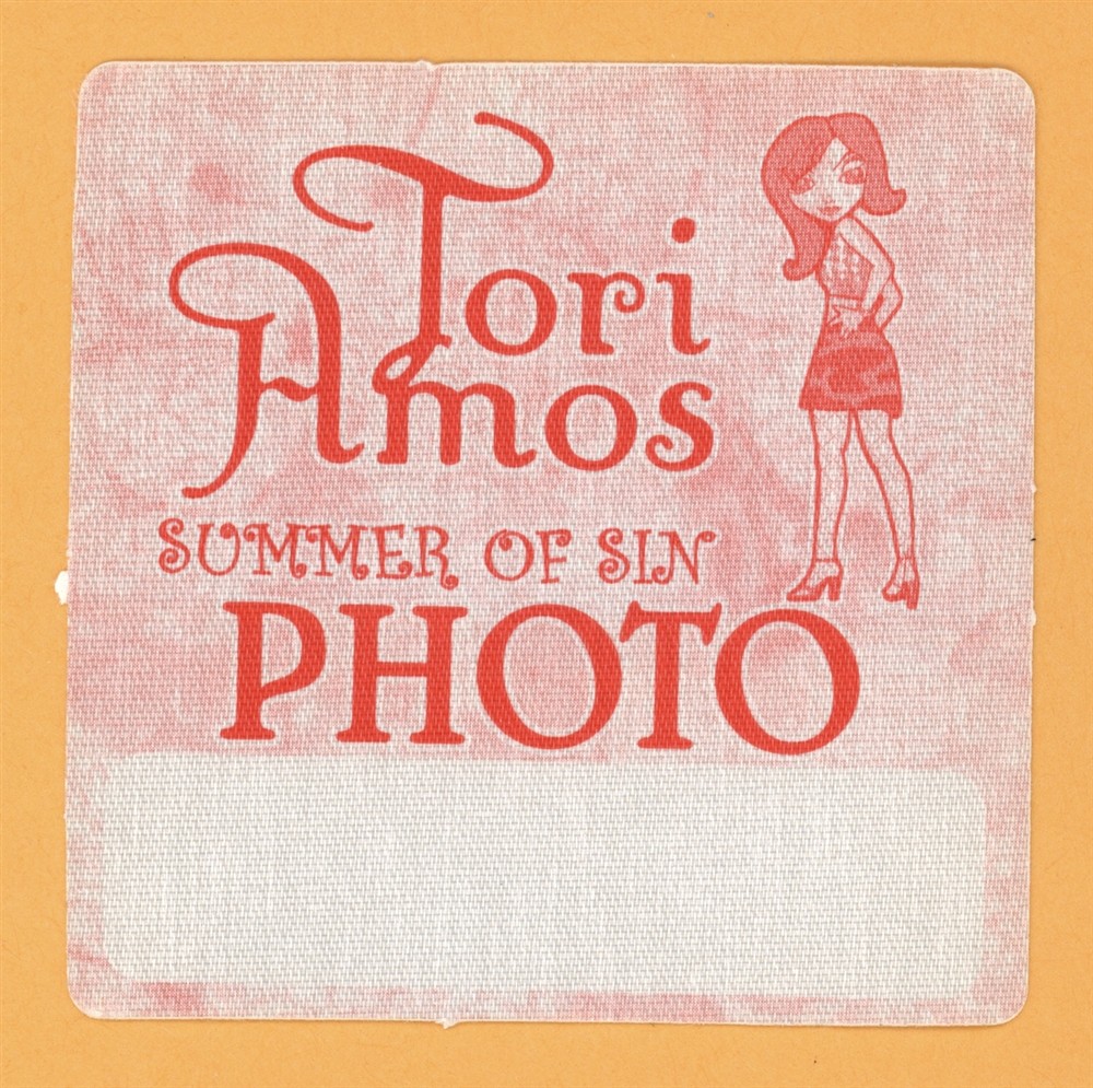 Tori Amos 2005 The Beekeeper Concert Tour Photo Backstage Pass