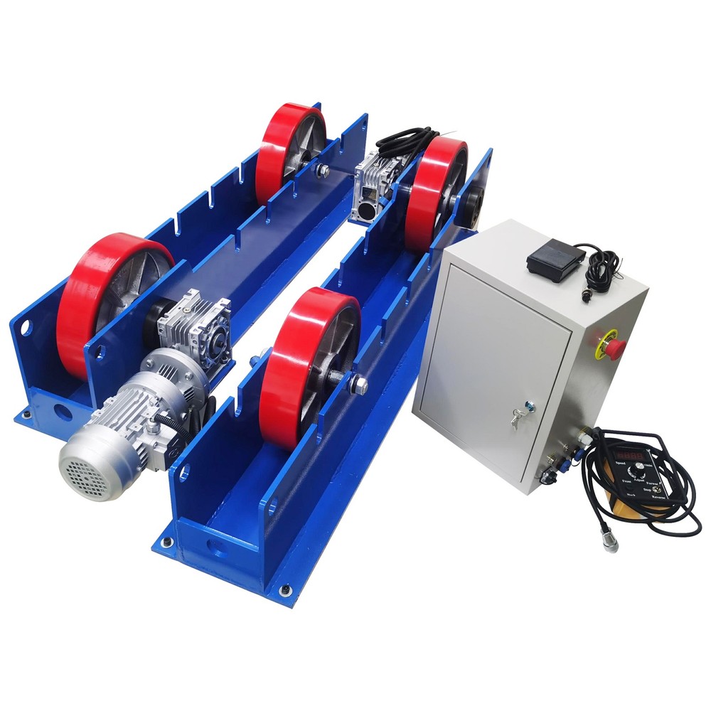 220V 3 Ton Adjustable Welding Turning Roller Linkage Welding Roller Support