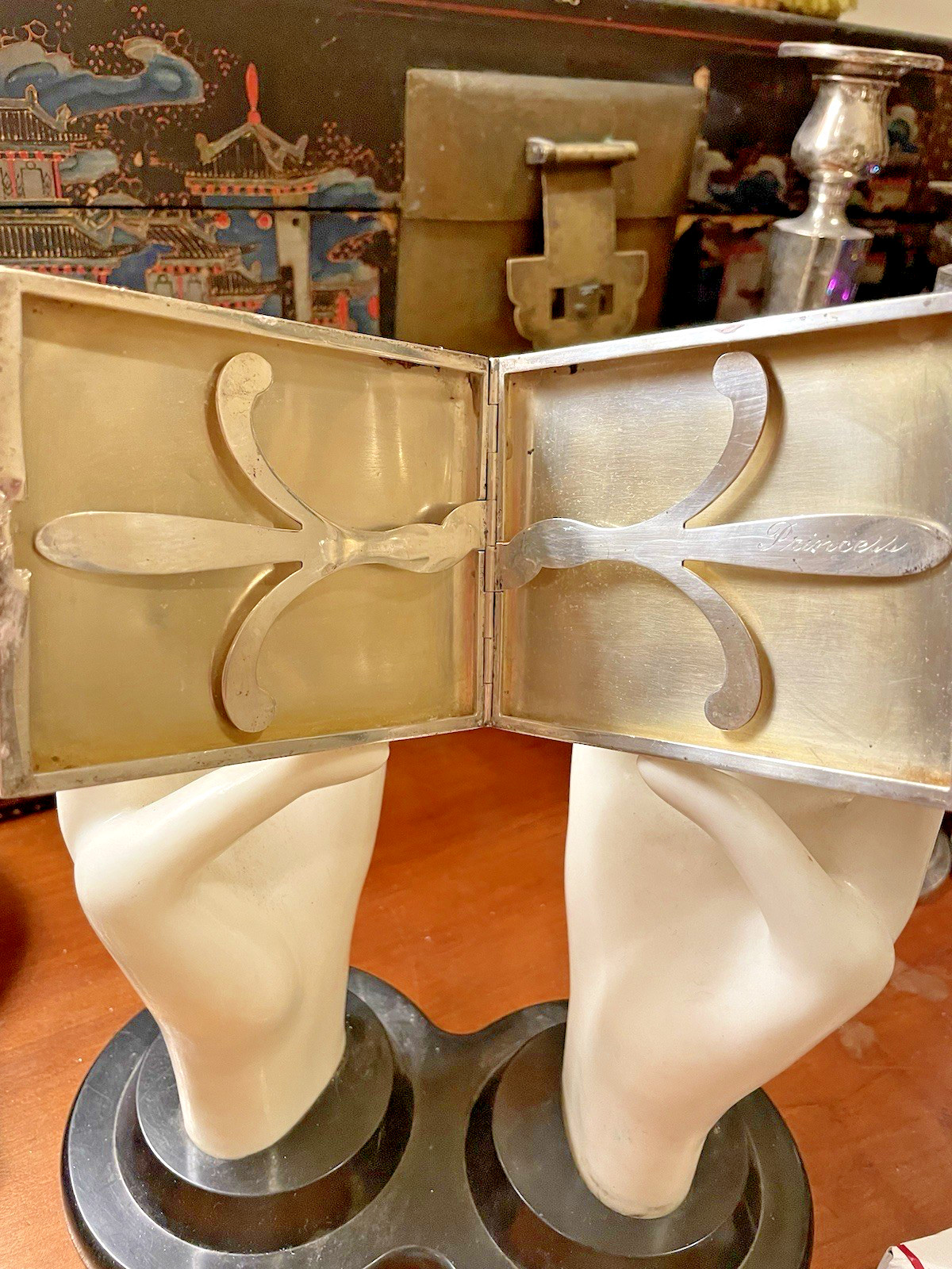 R Blackinton Co Cigarette Case Sterling Silver Vintage