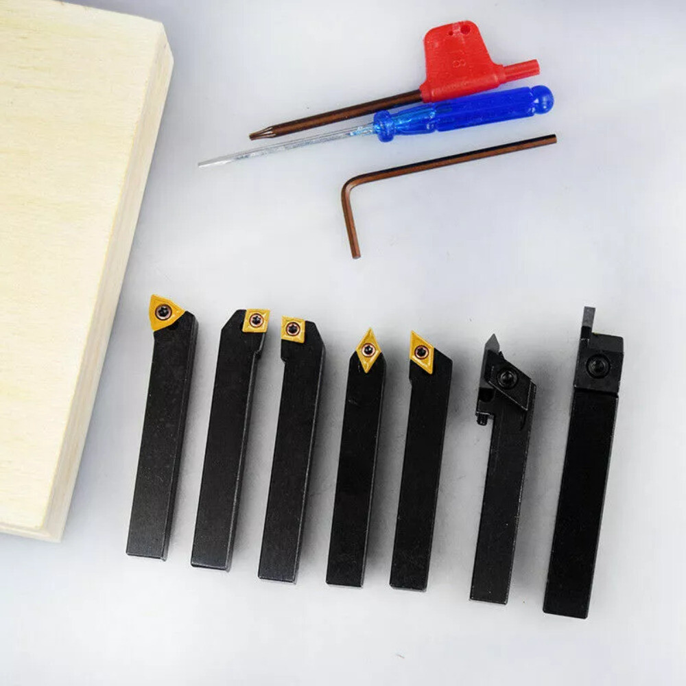 Holder 7pcs/set CNC Indexable Carbide Turning Tools Lathe Cutting Tools