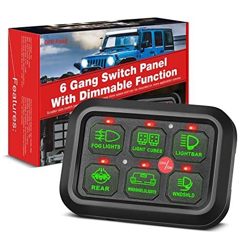 6 Gang Switch Panel Automatic Dimmable, Universal Electronic Relay System