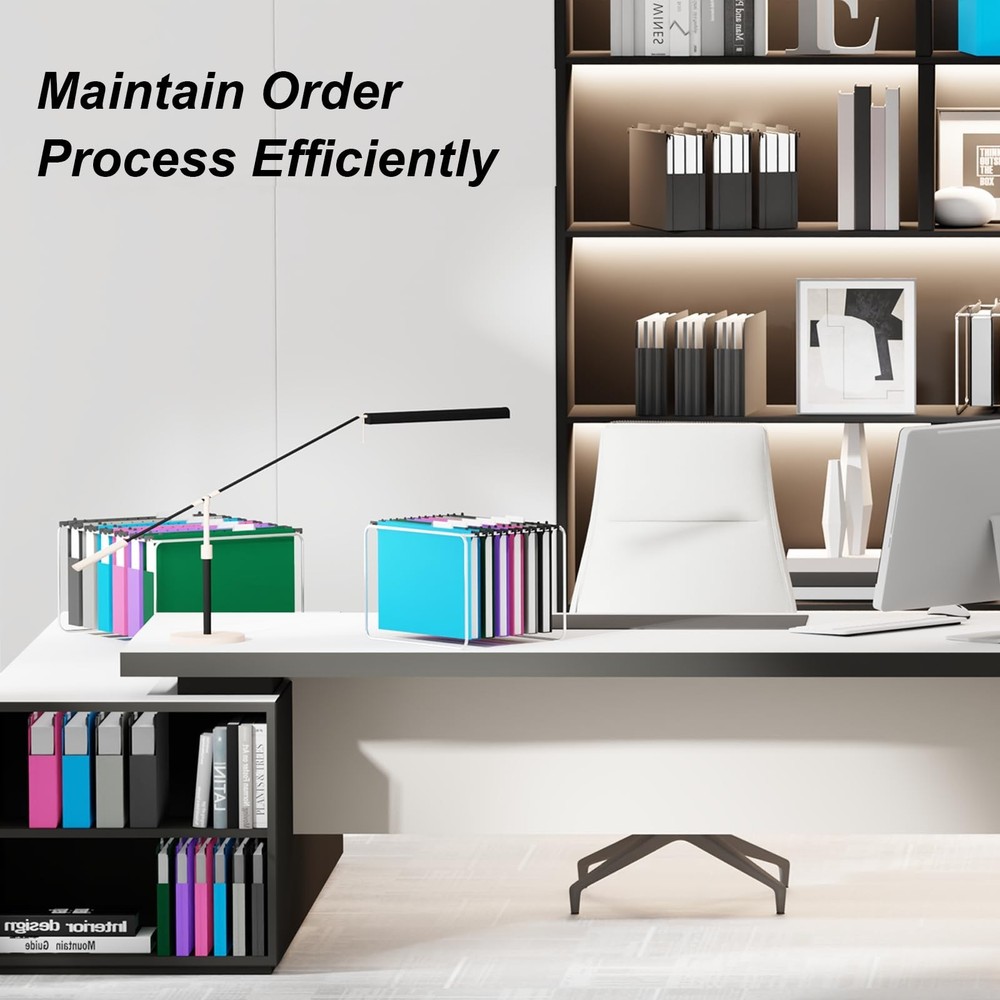 Plastic Hanging File Folder Letter Size,Heavy Duty 2" Expandable File Folder ...