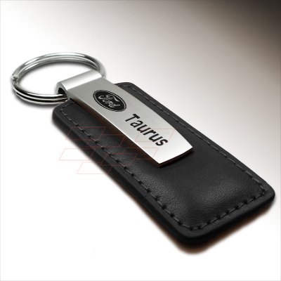 Ford Taurus Black Leather Key Chain