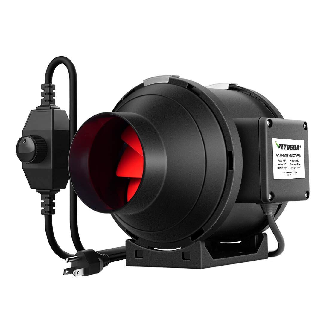 4/6/8 Inch Inline Duct Fan Variable Speed Controller HVAC Blower Kit