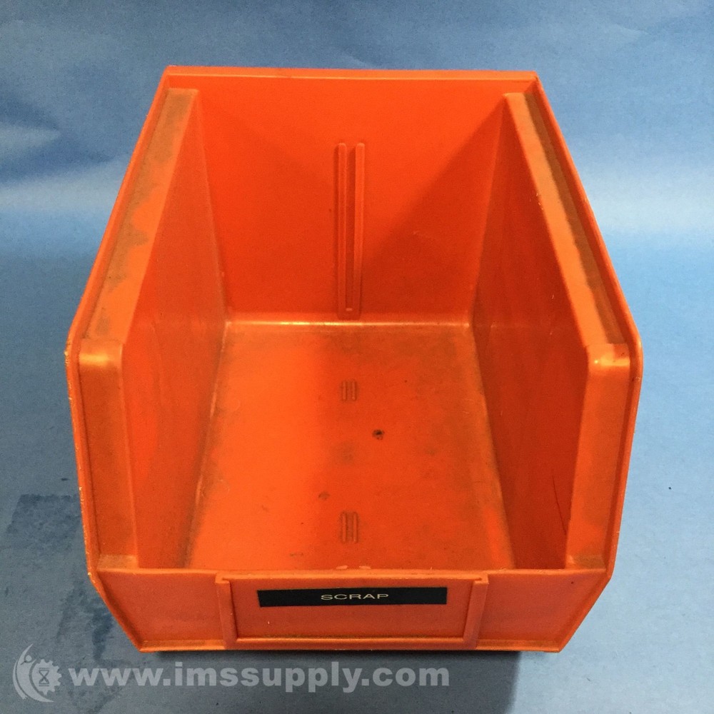 Integrated Plastics 30239 Red Plastic Storage Stacking Bin USIP