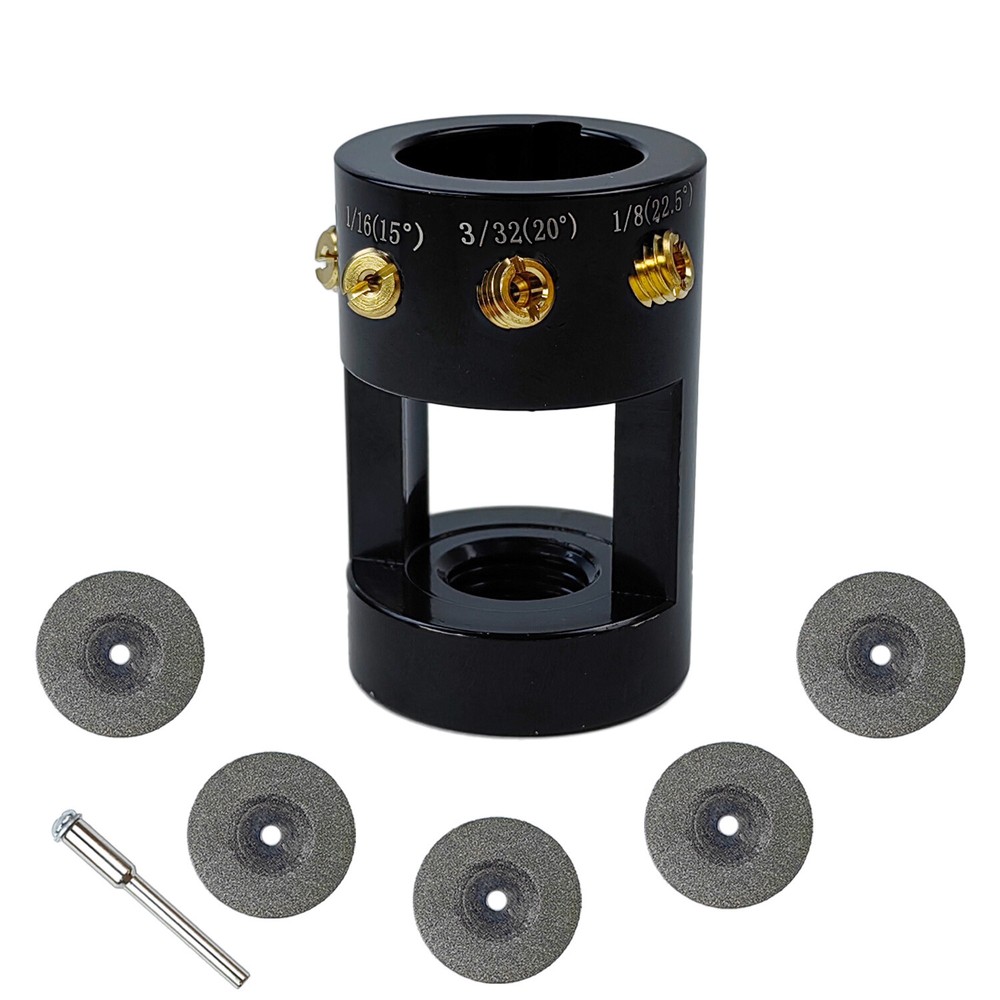 Tungsten Electrode Sharpener & Grinder Multi-Angle Offsets Tool For TIG Welding