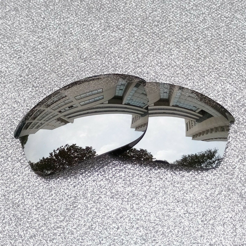Silver Polarized Replacement  Lenses For-Oakley Flak Jacket XLJ Frame