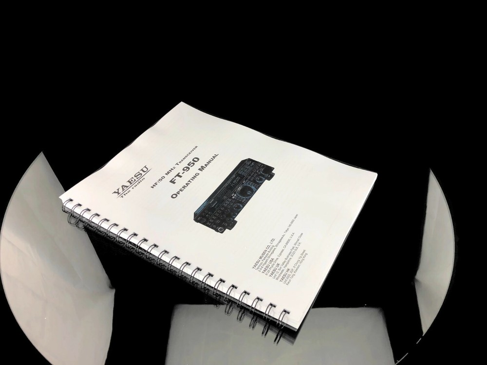 Yaesu FT-950 Transceiver Instruction Manual Operating Guide Coil Bound