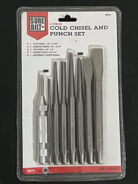 Sure Bilt 8 Piece Cold Chisel and Punch Set 98078