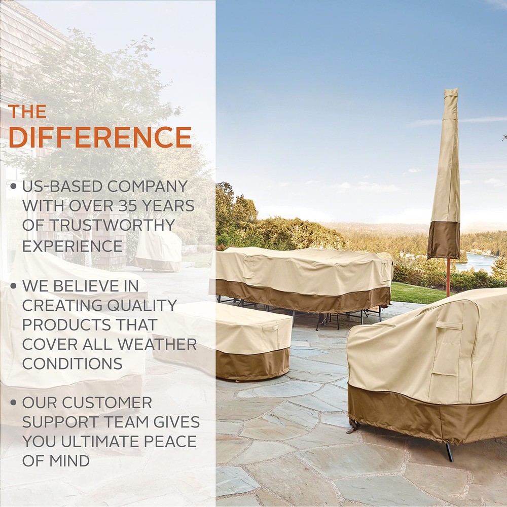 Classic Accessories Veranda Water-Resistant Patio Lounge Chair Cover 4 Pack