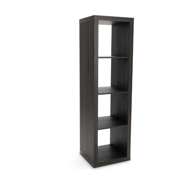 BOOKSHELF 4 Cube Horizontal/Vertical Vinyl Record Storage Case Multiple Colors