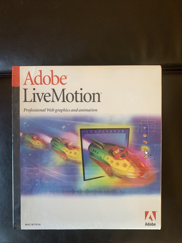 Adobe Live Motion For Macintosh 2000 Factory Sealed Professional Web Graphics