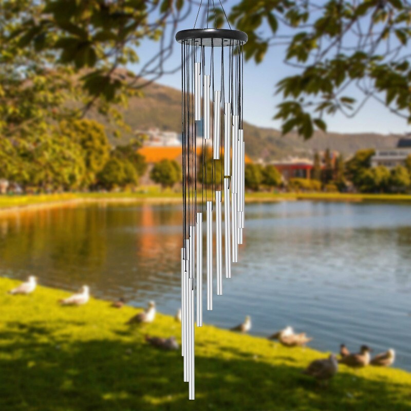 Large 18 Tubes Windchime Chapel Bells Wind Chimes Outdoor Garden Home Decor Gift