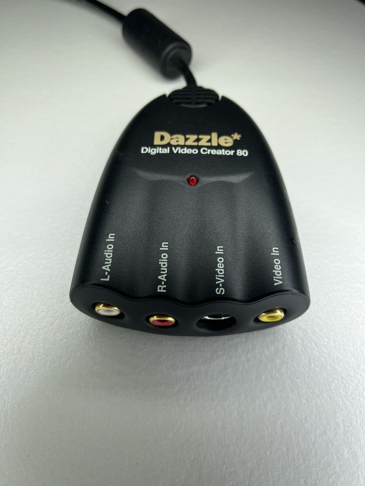 DAZZLE DVC-80 Digital Video Creator 80 Video Capture Device RCA USB Cable (A6)