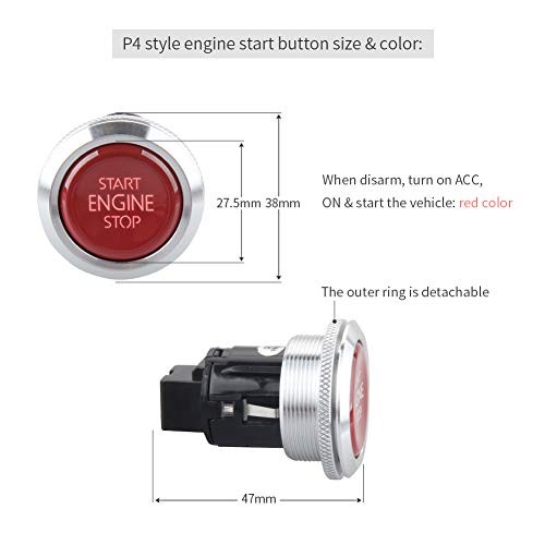 ES002-P3 Push Engine Start button Module and keyless go System Compatible