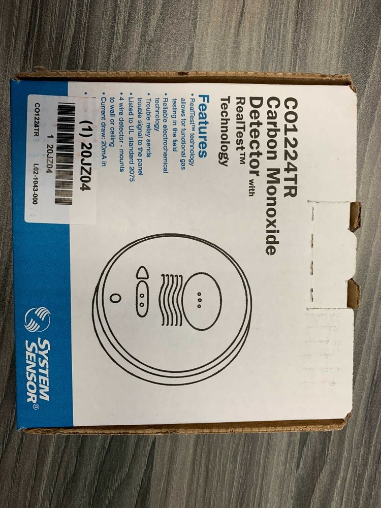 System Sensor CO1224TR - Same Day Shipping (SEALED)