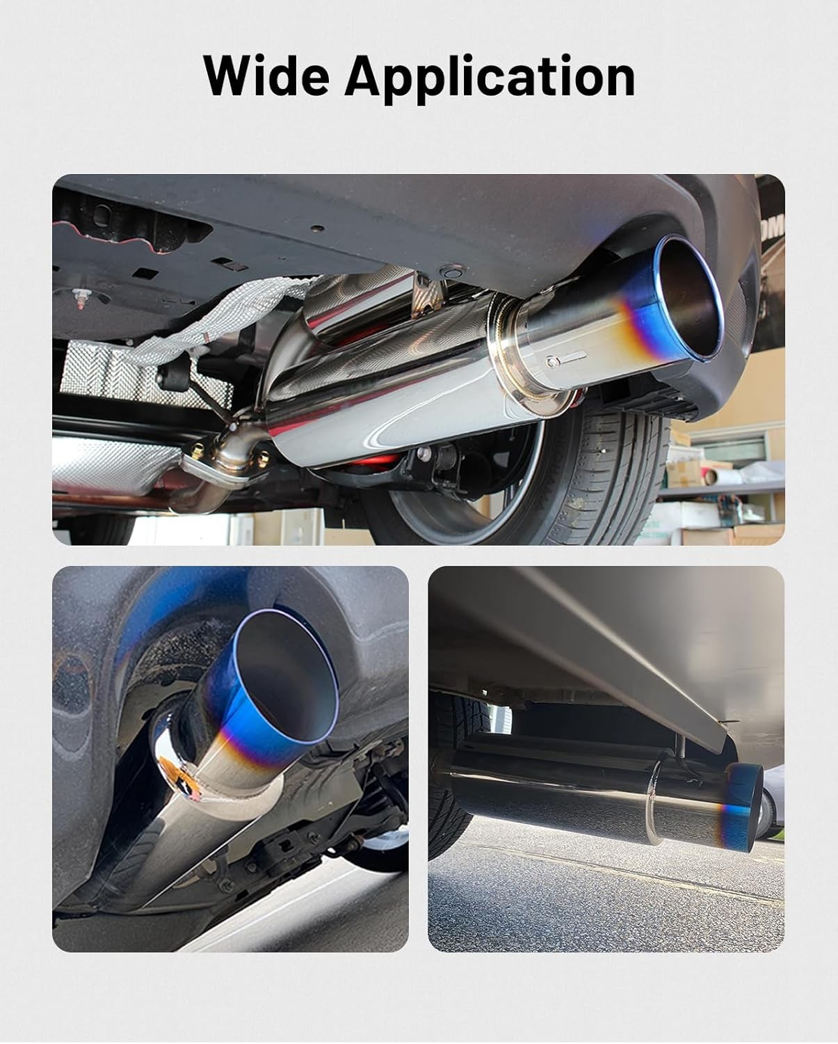 EVIL ENERGY 3.0 Inch Inlet 4.0 Inch Outlet Exhaust Muffler 3.0" to 4.0"Universal