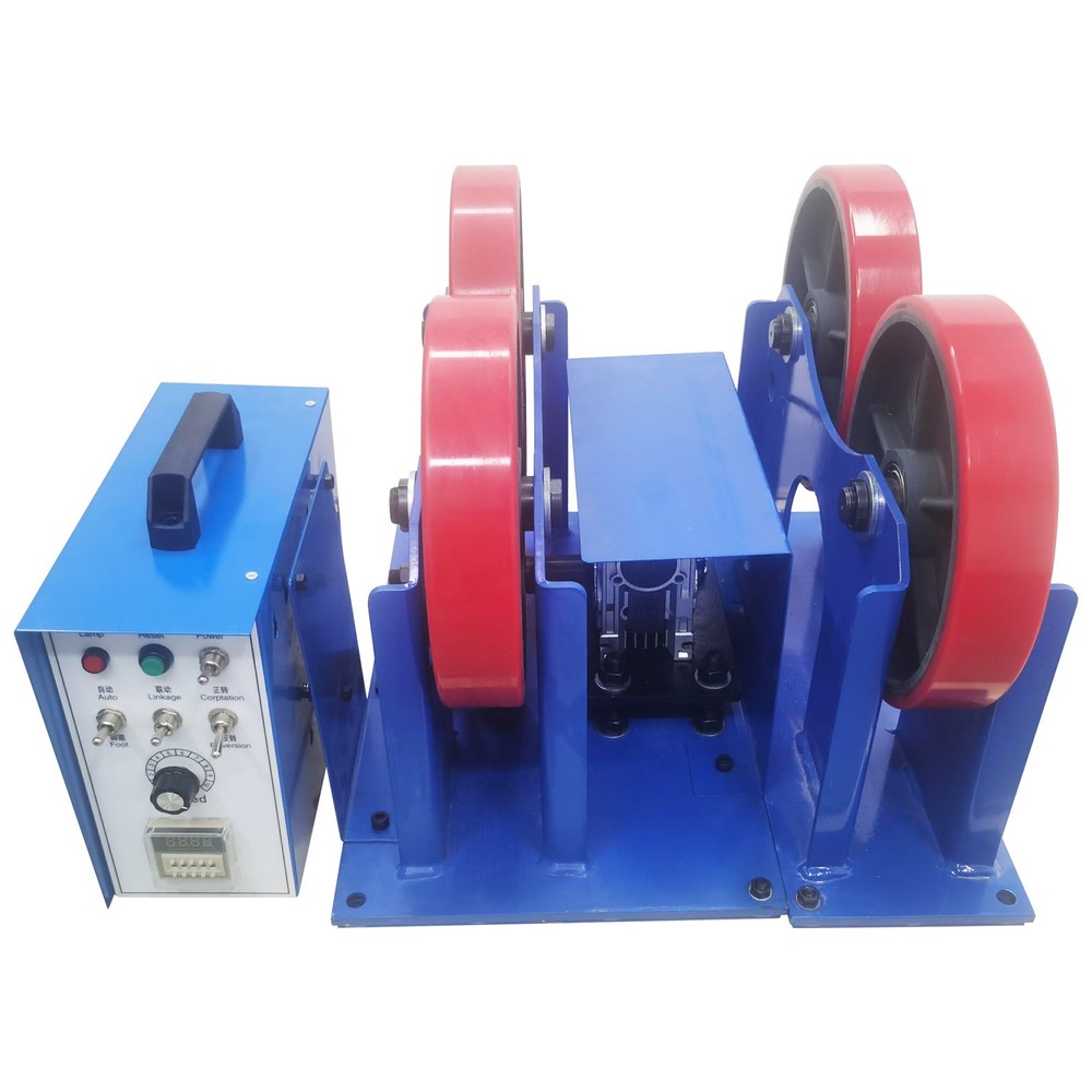 1T Timer-Controlled Welding Turning Roller Welding Roller Positioner 20-800mm