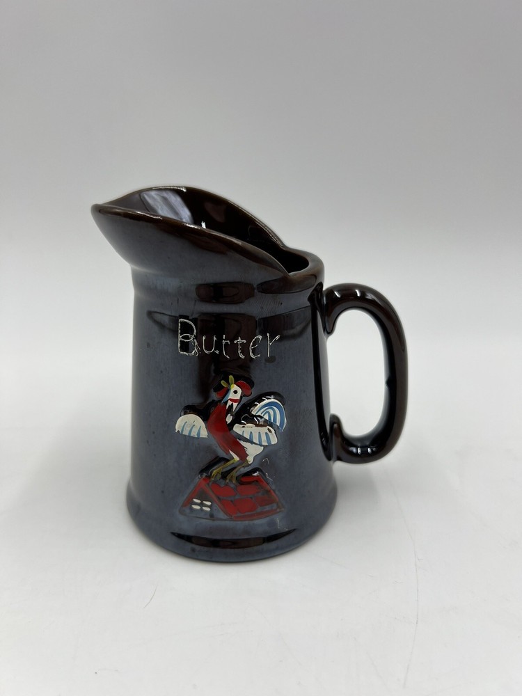 Vintage 1950’s Rooster Pancake/Waffle Pitcher Set