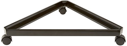 Wire Grid Triangle Triangler Display Base Casters Rolling Casters Black 24"