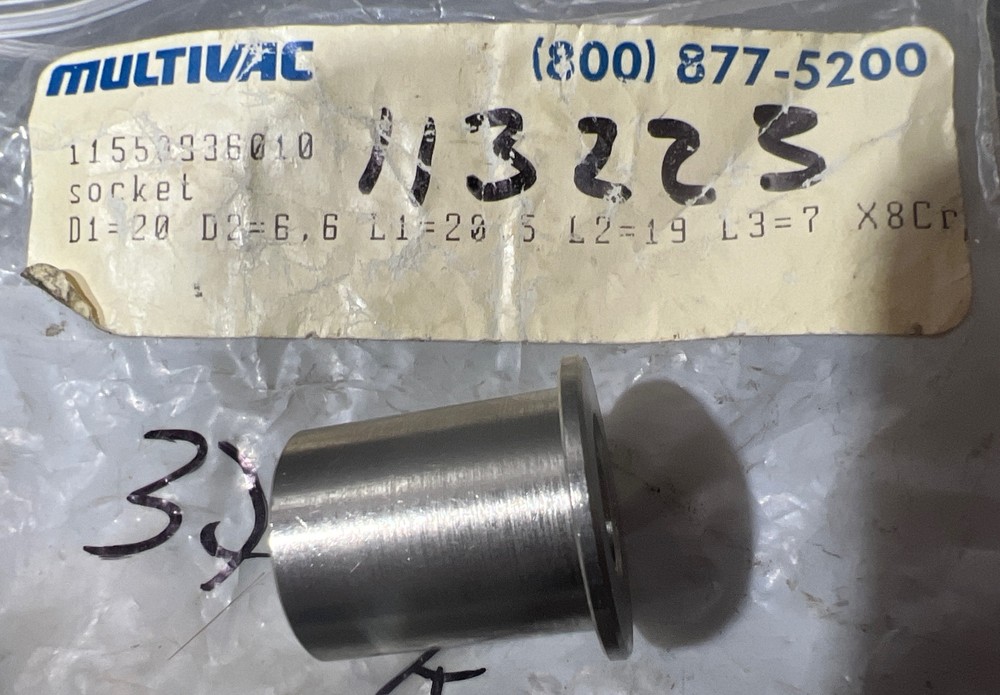Multivac Collared Socket 11550936010 Nos Surplus