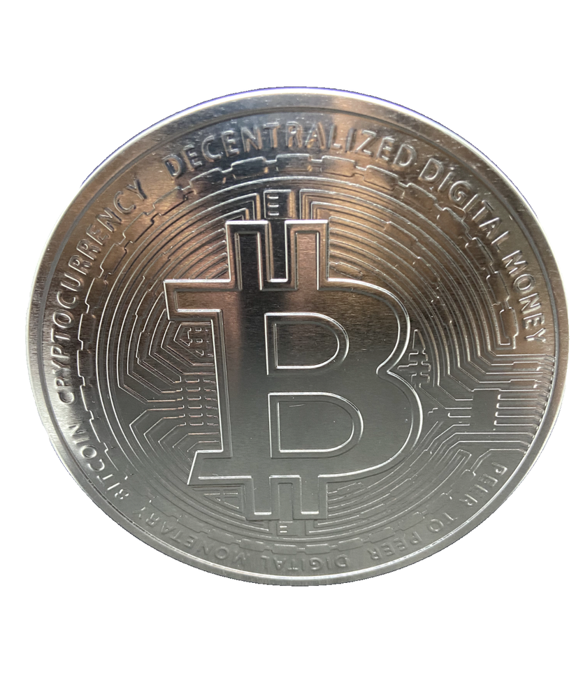 BITCOIN Limited Edition BTC Cryptocurrency Silver Metal Box Container Collection