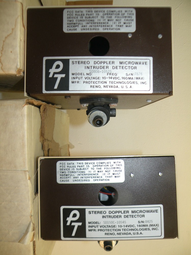 (1) Pro Tech Stereo Doppler Microwave Intruder Detector
