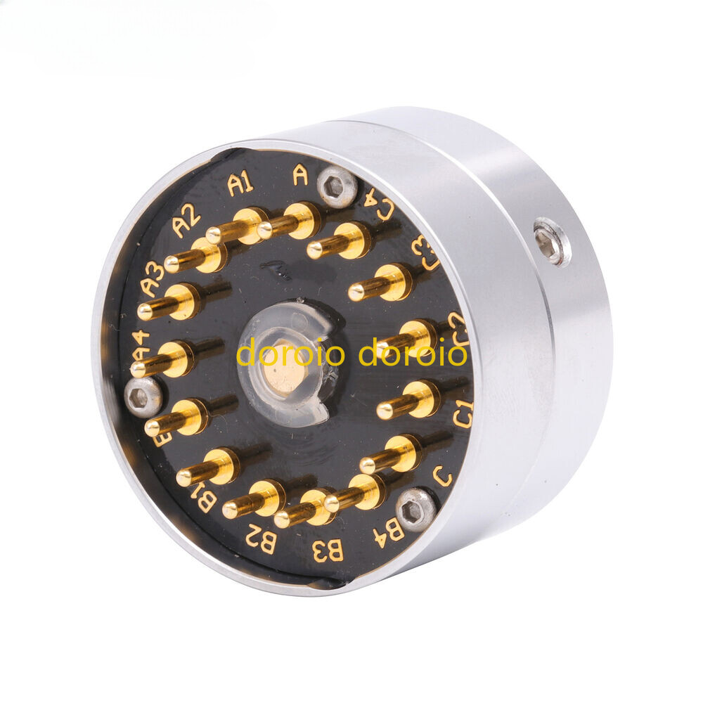 Audio Signal Source Selector Rotary Switch 4 Input 1 Output EIZZ 3 Ways 4 Poles