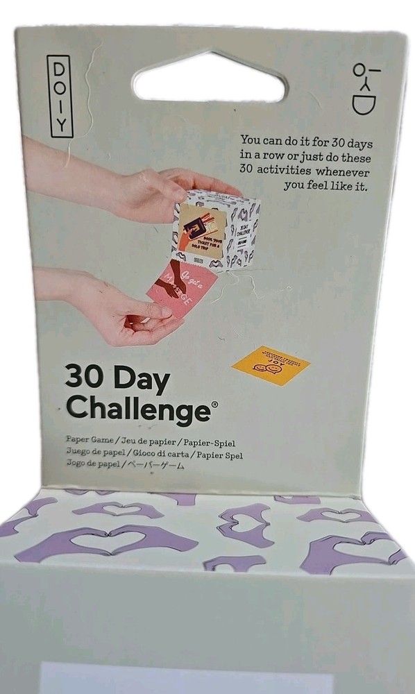 30 Day Challenge Self-Care Activity Cards