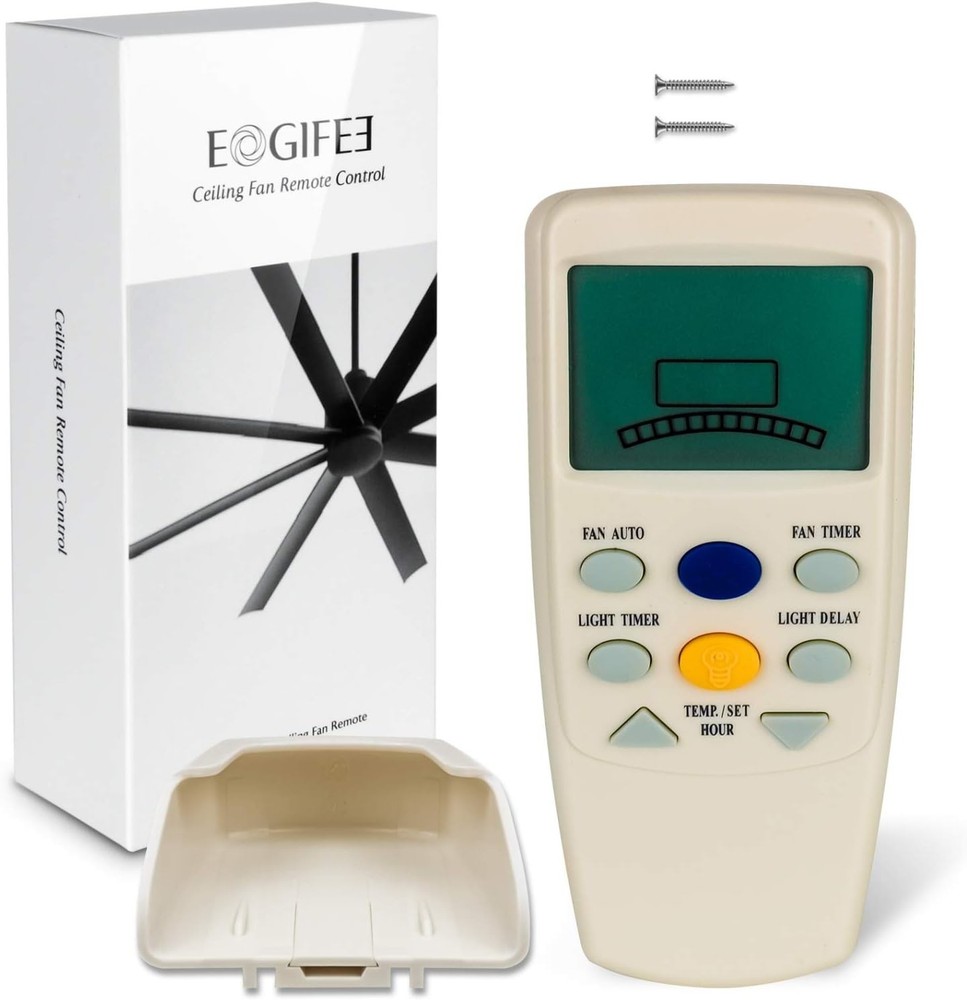 Ergonomic Ceiling Fan Remote Control Replacement for Hampton Bay - Timer Feature