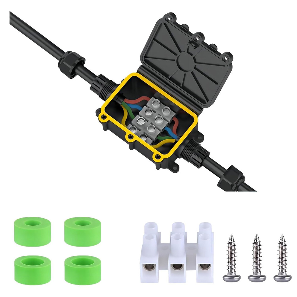 Outdoor Waterproof Junction Box Plastic Cable Electrical Open Splice Underground