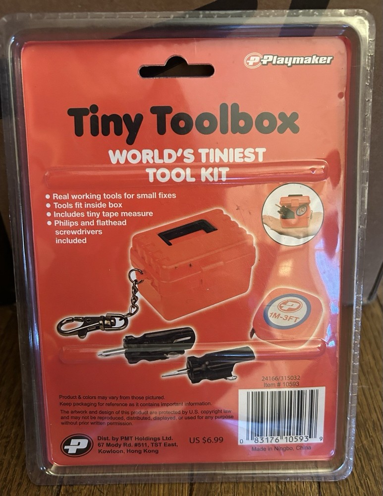 Playmaker Tiny Toolbox - World’s Tiniest Tool Kit