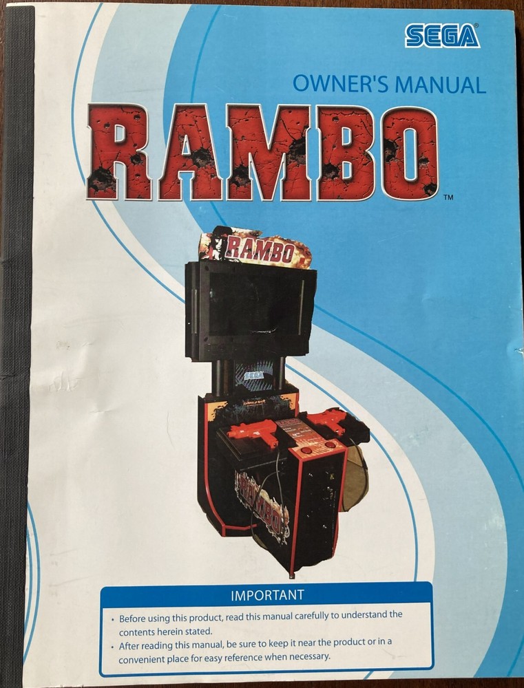 Rambo Arcade Game Manual