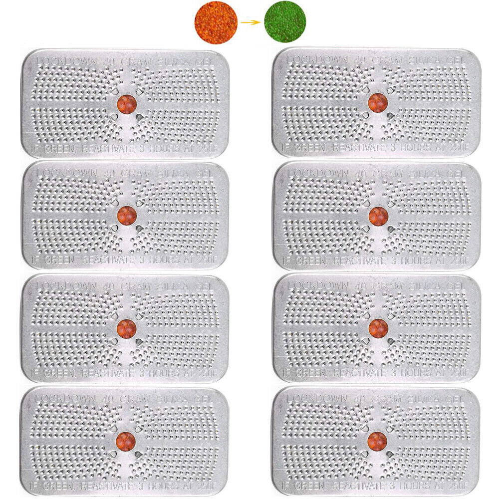 8/4/2 Pack 40 Gram Reusable Silica Gel Desiccant Beads Canister Dehumidifier 40g